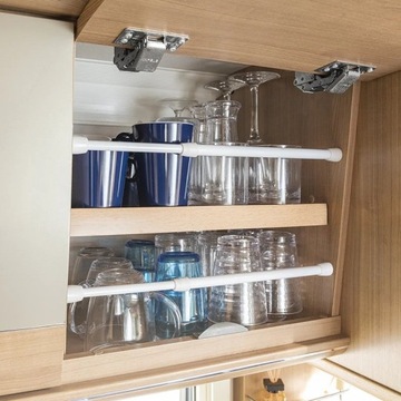 ОДИНАРНАЯ ТЕЛЕСКОПИЧЕСКАЯ ШТАНГА ДЛЯ КАМЕРНОГО ШКАФА