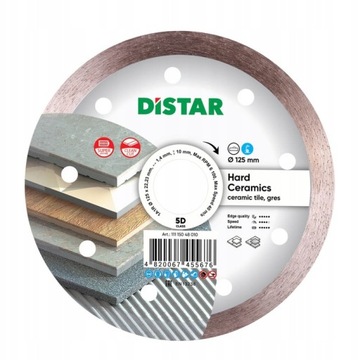 DISTAR TARCZA DIAMENT 125 1,4 22,23 HARD CERAMICS
