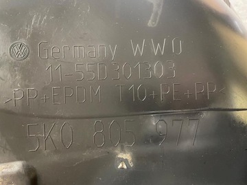 KOMPLETNÍ PODBĚH LEVÉ PŘEDNÍ VOLKSWAGEN GOLF VI 6 5K0805977 ORIGINÁLNÍ