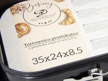 Форма для торта, ПРЯМОУГОЛЬНАЯ ПЛИТКА ДЛЯ ТОРТА, 35x24 мм С ПОДНОСЕМ