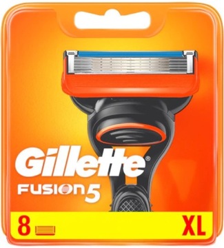 Gillette Fusion5 - nożyki 8 szt. - Oryginał - Kartonik