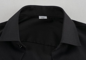 Рубашка с воротником для мальчика обычная черная, Бикс ПЛ 110