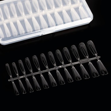 Типсы «балерина», прозрачные, 240 шт.