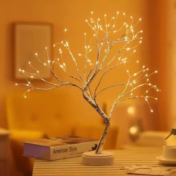 ОГНИ ДЛЯ РОЖДЕСТВЕНСКОЙ ЕЛКИ НОЧНИК ДЕКОРАТИВНАЯ ЕЛКА НОЧНИК 108LED XXL 50см