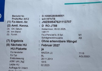 Mazda 3 III Hatchback  2.0 SKYACTIV-G  165KM 2013 Mazda 3 2,0 165KM Bi-XENON Navi LED RVM Climatronic Bezwypadkowy Serwis, zdjęcie 27