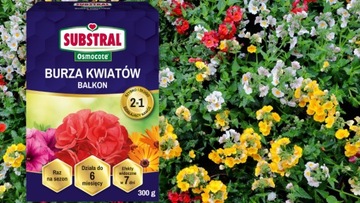 УДОБРЕНИЕ СВЕРХДЛИТЕЛЬНОГО ДЕЙСТВИЯ OSMOCOTE 2IN1 BALCONY FLOWER STORM 300G