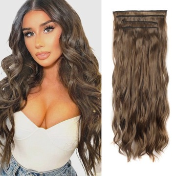 WŁOSY CLIP IN DOCZEPIANE Jak NATURALNE 60CM