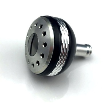czarny styl Kawa Fishing Reel Handle Knob, Alloy A