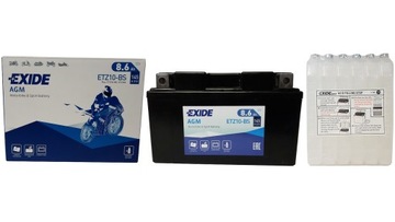 AKUMULATOR EXIDE MOTOCYKLOWY ETZ10-BS 12V 8.6AH