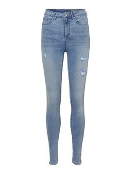 Spodnie jeansy damskie skinny fit VERO MODA petite niebieskie XS/28
