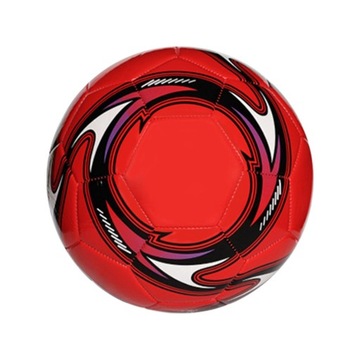 Piłka nożna z miękkiej skóry PU, zabawki odporne na zużycie, 8-calowa piłka nożna, rozmiar 5, czerwona