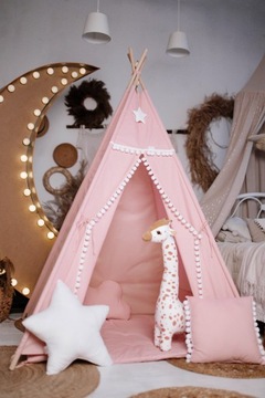 home&baby Zestaw XL Namiot Tipi domek wigwam