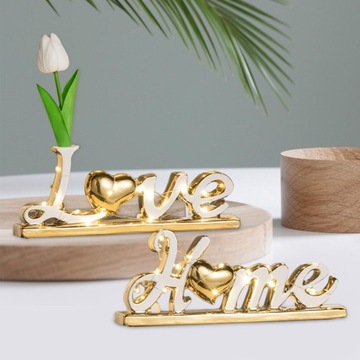 Декор стола Love Home, креативный отдельно стоящий орнамент, светится серебром
