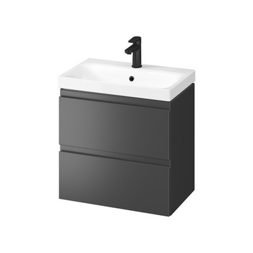 CERSANIT ZESTAW UMYWALKA Z SZAFKĄ 60X38 CM ANTRACYT S801469DSM