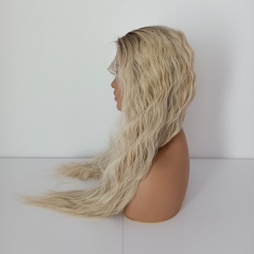 Парик LACE FRONT Блондинка волны 40/80см + шапочка БЕСПЛАТНО