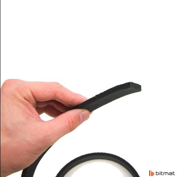 ПРОКЛАДКА 6х20х1000мм САМОКЛЕЯЩАЯСЯ ДВЕРЬ ОКНО ВОРОТА РЕЗИНА ПЕНА