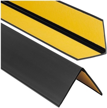 KĄTOWNIK PCV 25x25 110cm CZARNY Samoprzylepny