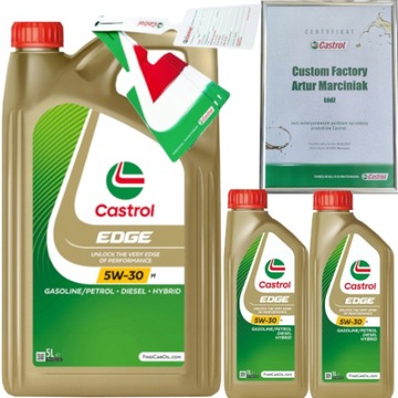 CASTROL EDGE 5W30 M 7L BMW LL-04 MB 229.31/ 229.51/ 229.52 + ZAWIESZKA