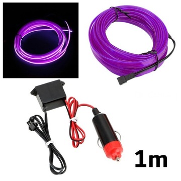 1M ŚWIATŁOWÓD EL WIRE LED TAŚMA PASEK AMBIENT