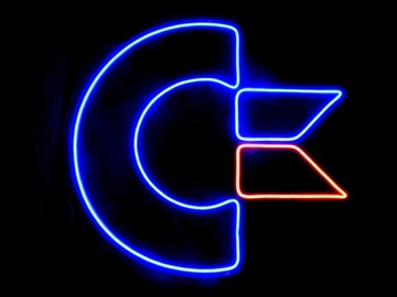 NCOMMODORE NEON LED FLEX LOGO COMMODORE 640X580MM