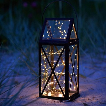 Микродиоды на проводе, батарейки WARM WHITE 50 LED.