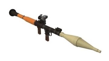 1:1 skala RPG-7 wyrzutnia rakiet broni palnej 3D p