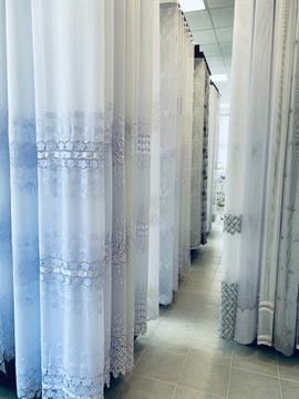 НЕЖНАЯ ШТОРА ИЗ ВУАЛЯ КАК KTM, СДЕЛАННАЯ НА ИЗМЕРЕНИЕ ROYAL RF — идеально подходит для гостиной