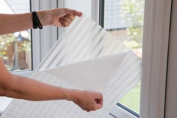 Оконная фольга, молочные полоски, статическая крышка для оконного стекла, рулон 67,5x150 см