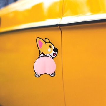 Наклейка Corgi Ass, чехлы на боковые двери автомобиля для ноутбука