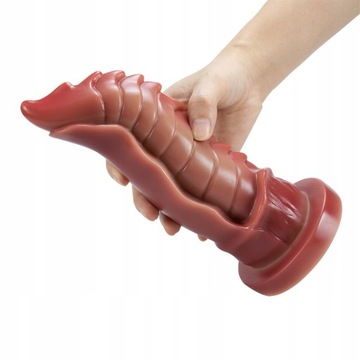 Silikonowy penis Dildo potwora zwierzęce kolce