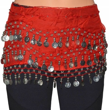 CHUSTA taniec brzucha BELLY DANCE tribal cygańska orient monetki Bollywood