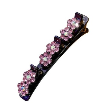 Sparkling Crystal Stone spinki do włosów płaska spinka do włosów Rhinestone