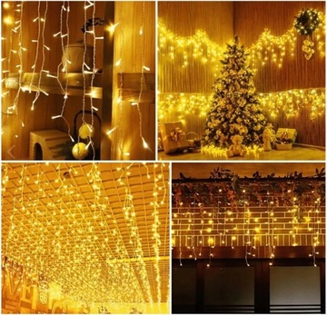 РОЖДЕСТВЕНСКИЕ ОГНИ ICILES WARM 300LED 13m ПОСТОЯННЫЙ + ВСПЫШКА