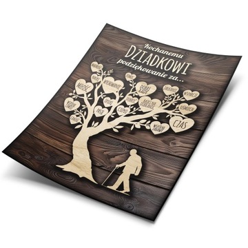 ZESTAW PODUSZKA + KUBEK PREZENT NA DZIEŃ BABCI DZIADKA PLAKAT PODZIĘKOWANIE