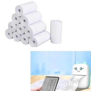 ТЕРМОБУМАГА ДЛЯ ПРИНТЕРА DRUKUS НАБОР ИЗ 10 РУЛОНОВ БУМАГИ