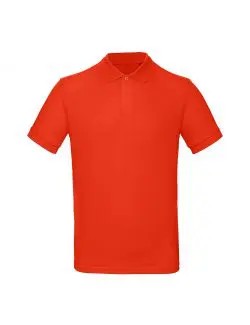 B&C Eko Koszulka męska polo Inspire Fire Red L