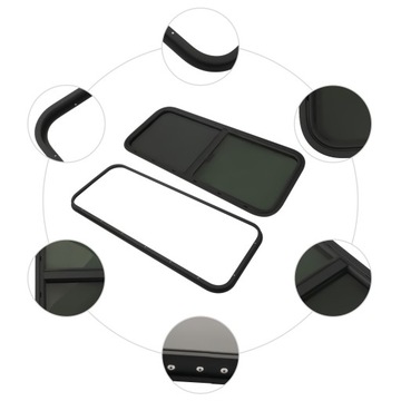 БОКОВОЕ ОКНО ОКНО ПРИЦЕПА-КАРАВАНА 1000 x 400 мм