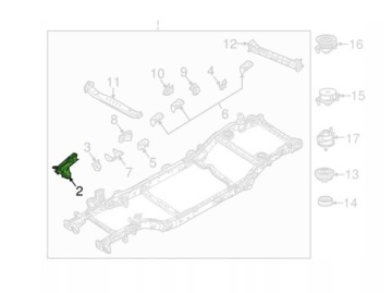 РАМА ПРАВАЯ ЧЕТВЕРТЬ CRASH ZONE WRANGLER JL 18+