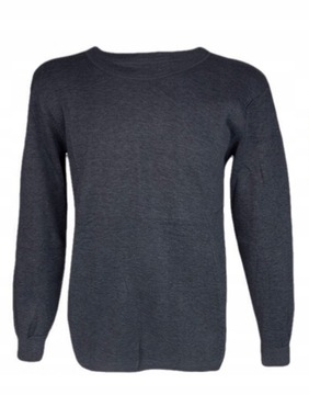 Набор из 3 мужских нижних рубашек темно-графитово-серого цвета с утеплителем из хлопка L/XL