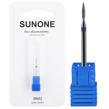 FREZ DIAMENTOWY ZE STALI NIERDZEWNEJ ŚREDNI SZPIC