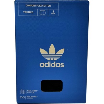 Bokserki męskie ADIDAS ORIGINALS 3-PAK majtki bawełniane komplet 3szt L