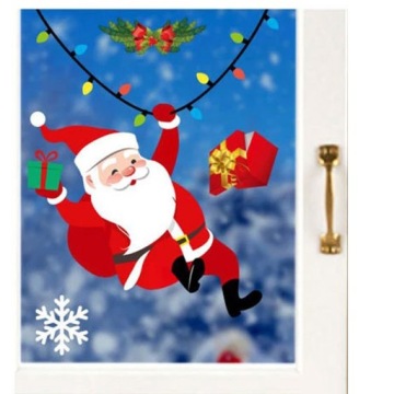 NAKLEJKA ŚWIĄTECZNA Z MIKOŁAJEM NA ŚCIANĘ OKNO