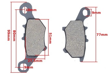 ТОРМОЗНЫЕ КОЛОДКИ YAMAHA CV 50 A/R JOG YL