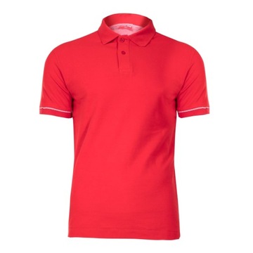 Koszulka polo, 220g/m2, czerwona, "2xl", ce, lahti