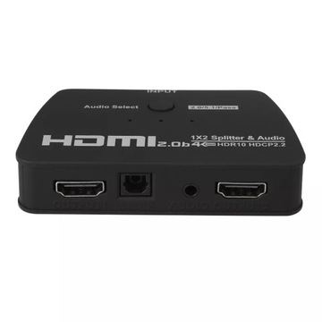 РАЗДЕЛИТЕЛЬ HDMI 1x2 HDCP 2.2 АУДИОЭКСТРАКТОР 4K/60