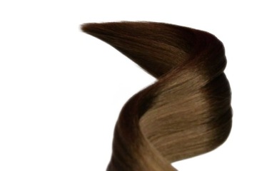 Волосы на резинке, коричневый хвост 10