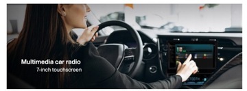 Автомобильная магнитола Vordon HT-520 Vegas, 1DIN, ЖК-дисплей, Android Auto, Apple CarPlay