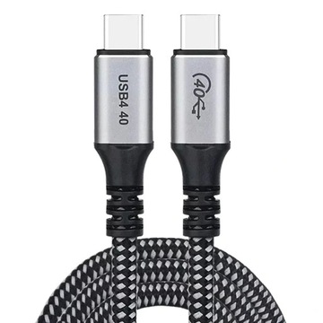 Kabel USB-c USB 4 fast charge 100W 40Gb/s 5K 1,2m