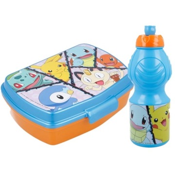 Śniadaniówka pojemnik lunchbox +bidon Pokemon