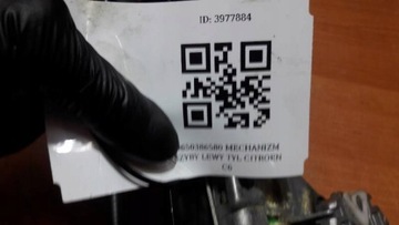 9650386580 MECHANIZMUS OKNO LEVÝ ZADNÍ CITROEN C6